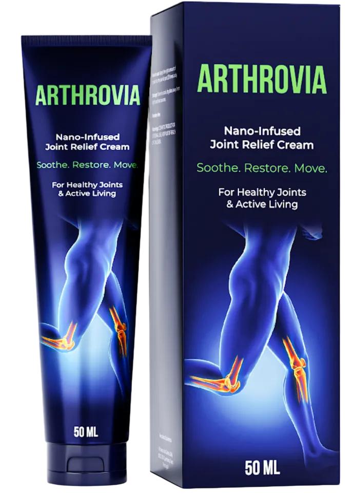 Arthrovia joint comfort cream — product packaging photograph